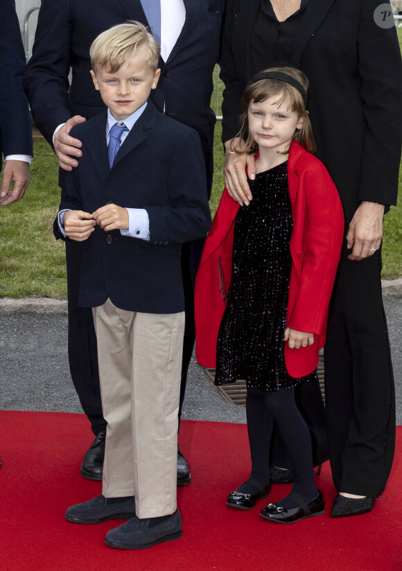 Le prince Haakon de Norvège, Le prince Albert II de Monaco, la princesse Charlene, le prince Jacques et la princesse Gabriella - Le prince Albert II de Monaco inaugure l'exposition l'exposition "Sailing the Sea of Science, Scientist and explorer. Prince Albert Ier and the early norwegian exploration of Svalbard " au Fram Museum à Oslo le 22 juin 2022. ZUMA Press / Bestimage