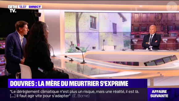 Capture d'écran de l'interview de Félicité Lambot, mère de Matthieu, auteur du quintuple meurtre à Douvres.