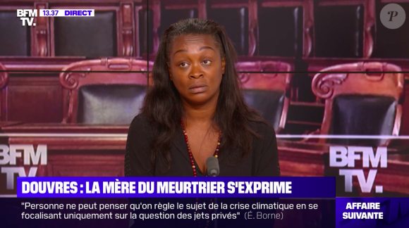 Capture d'écran de l'interview de Félicité Lambot, mère de Matthieu, auteur du quintuple meurtre à Douvres. Elle a décidé de s'exprimer à la télévision un mois après le drame.