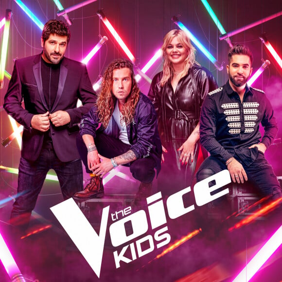Photo officielle de "The Voice Kids"avec Louane, Patrick Fiori, Julien Doré et Kendji Girac