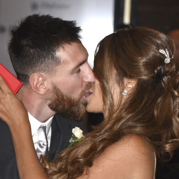 Mariage de Lionel Messi et Antonella Roccuzzo au Pullman City Center de Rosario en Argentine le 30 juin 2017.