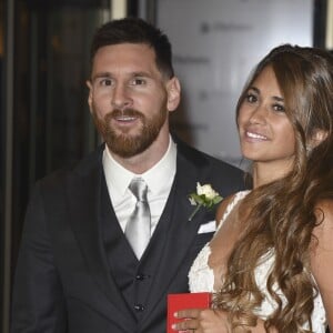 Mariage de Lionel Messi et Antonella Roccuzzo au Pullman City Center de Rosario en Argentine le 30 juin 2017.