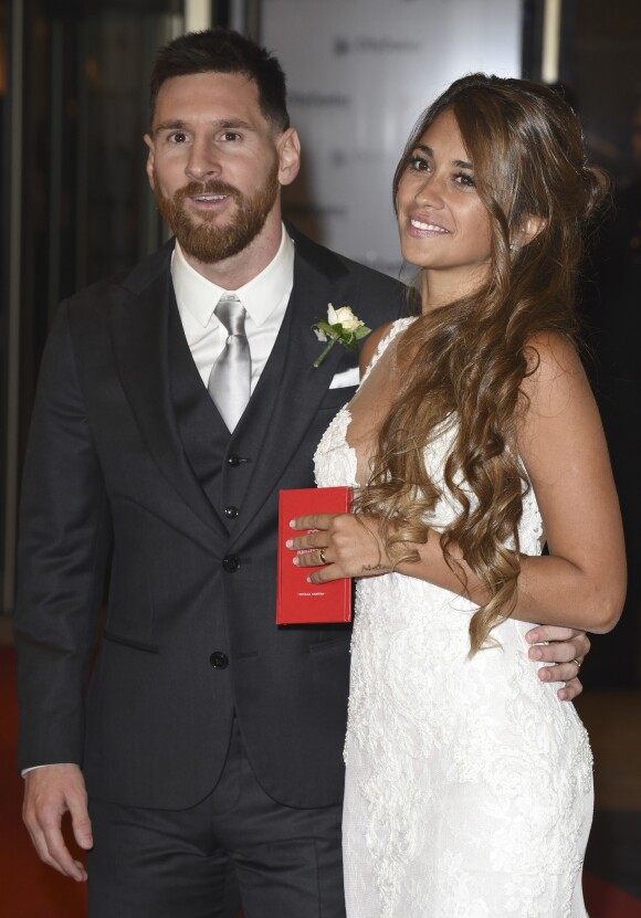 Mariage de Lionel Messi et Antonella Roccuzzo au Pullman City Center de Rosario en Argentine le 30 juin 2017.