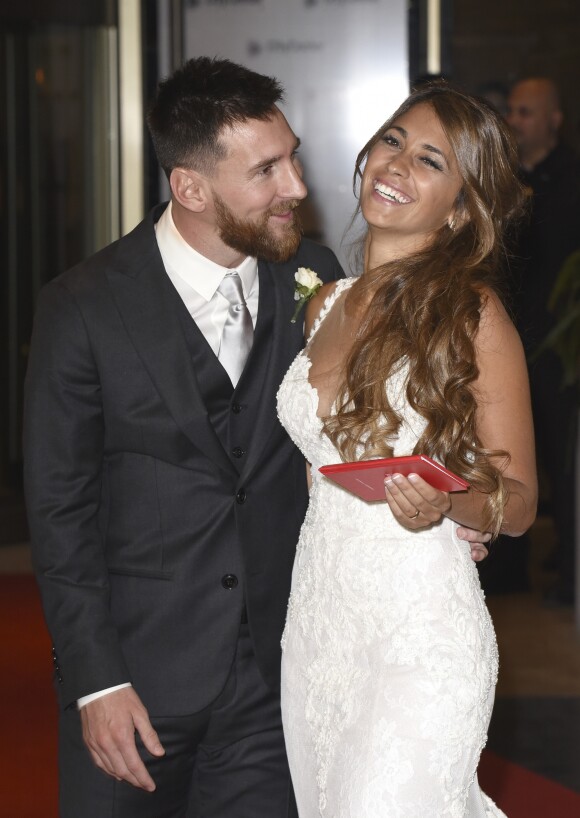 Mariage de Lionel Messi et Antonella Roccuzzo au Pullman City Center de Rosario en Argentine le 30 juin 2017.