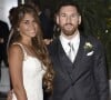 Lionel Messi et Antonella Roccuzzo lors de leur mariage au Pullman City Center de Rosario en Argentine.