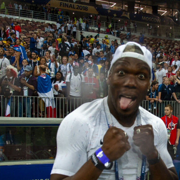 Les frères Pogba, Florentin Pogba et Mathias Pogba - Finale de la Coupe du Monde de Football 2018 en Russie à Moscou, opposant la France à la Croatie (4-2) le 15 juillet 2018 © Moreau-Perusseau / Bestimage