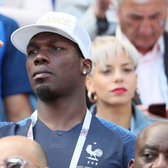 Mathias Pogba - Célébrités dans les tribunes lors du match de coupe de monde de la France contre l'Australie au stade Kazan Arena à Kazan, Russie, le 16 juin 2018. La France a gagné 2-1.