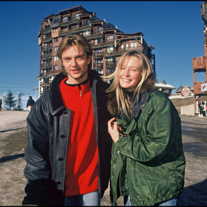 David Hallyday et Estelle Lefébure en 1990.