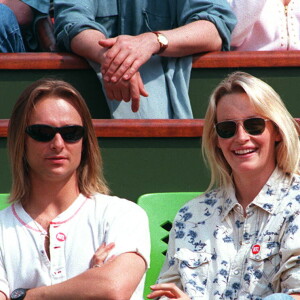 David Hallyday et Estelle Lefébure en 1995.