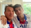 Benjamin Castaldi et son fils Simon sur Instagram
