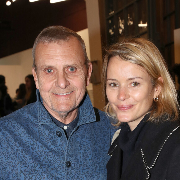 Exclusif - Jean-Charles de Castelbajac et sa femme Pauline de Drouas  - Vernissage de l'exposition "Le partage d'une passion pour le Dessin" dans le cadre du Théâtre des Expositions (Saison 2 Acte 4) aux Beaux-arts à Paris le 22 Mars 2022. © Bertrand Rindoff / Bestimage 