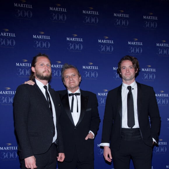 Jean-Charles de Castelbajac et ses fils Louis-Marie de Castelbajac et Guilhem de Castelbajac - Soirée du tricentenaire de Martell au château de Versailles le 20 mai 2015.