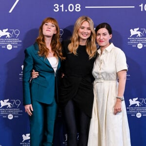 Yamée Couture, Virginie Efira, Rebecca Zlotowski - Photocall du film "Les Enfants des Autres (Other People's Children)" lors de la 79ème édition du festival international du film de Venise, la Mostra le 4 septembre 2022.