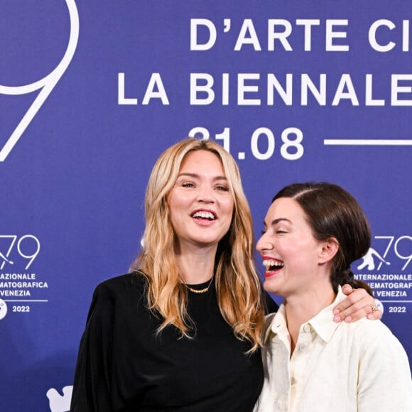 Virginie Efira, Rebecca Zlotowski - Photocall du film "Les Enfants des Autres (Other People's Children)" lors de la 79ème édition du festival international du film de Venise, la Mostra le 4 septembre 2022.