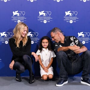 Virginie Efira, Callie Ferreira, Roschdy Zem - Photocall du film "Les Enfants des Autres (Other People's Children)" lors de la 79ème édition du festival international du film de Venise, la Mostra le 4 septembre 2022.