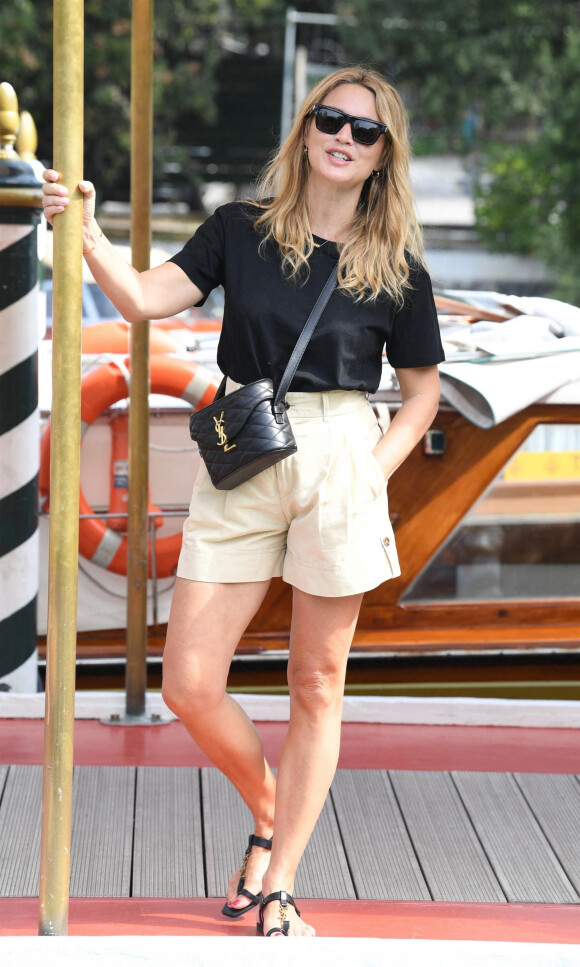 Virginie Efira - Les célébrités arrivent sur le ponton de l'hôtel Excelsior lors de la 79ème édition du festival international du film de Venise (La Mostra), Italie, le 3 septembre 2022.