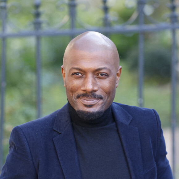 Harry Roselmack - Arrivées à la messe funéraire en hommage à Bernard Tapie en l'église Saint-Germain-des-Prés à Paris. Le 6 octobre 2021 © Jacovides-Moreau / Bestimage