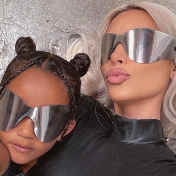 Kim Kardashian et sa fille North sur Instagram. Le 5 août 2022.