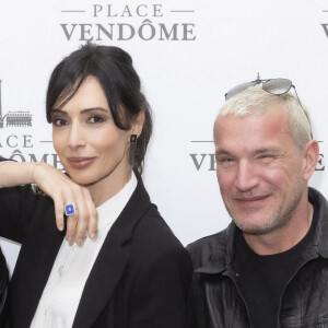 Exclusif - Guillaume Genton, Géraldine Maillet, Benjamin Castaldi - Présentation à l'Hotel Ritz, de la collection de Joaillerie de la marque Place Vendôme, dessinée par G.Maillet à Paris le 9 mars 2022. © Jack Tribeca / Bestimage