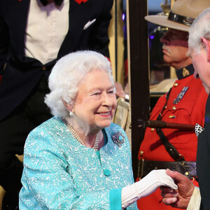 La reine Elisabeth II d'Angleterre et le prince Charles - La famille royale d'Angleterre lors des célébrations du 90ème anniversaire de la reine Elisabeth II au château de Windsor. Le 15 mai 2016 