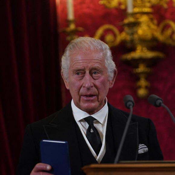 La reine consort Camilla Parker Bowles, le roi Charles III d'Angleterre - Personnalités lors de la cérémonie du Conseil d'Accession au palais Saint-James à Londres, pour la proclamation du roi Charles III d'Angleterre. Le 10 septembre 2022