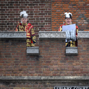 Proclamation du roi Charles III d'Angleterre depuis le balcon du palais Saint-James à Londres. Le 10 septembre 2022