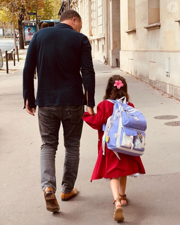 Arthur avec sa fille Manava.