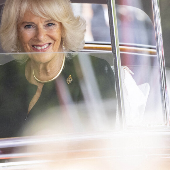 La reine consort Camilla Parker Bowles à son arrivée au palais de Buckingham à Londres. Le 11 septembre 2022 