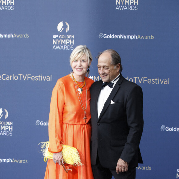 Chantal Ladesou et son mari Michel Ansault - Cérémonie de clôture du 61ème Festival de Télévision de Monte Carlo le 21 juin 2022. © Denis Guignebourg/Bestimage 