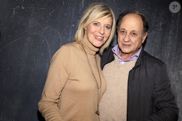 Exclusif - Rendez-vous avec Chantal Ladesou et son mari Michel Ansault à Paris le 13 janvier 2020. © Cédric Perrin/Bestimage 