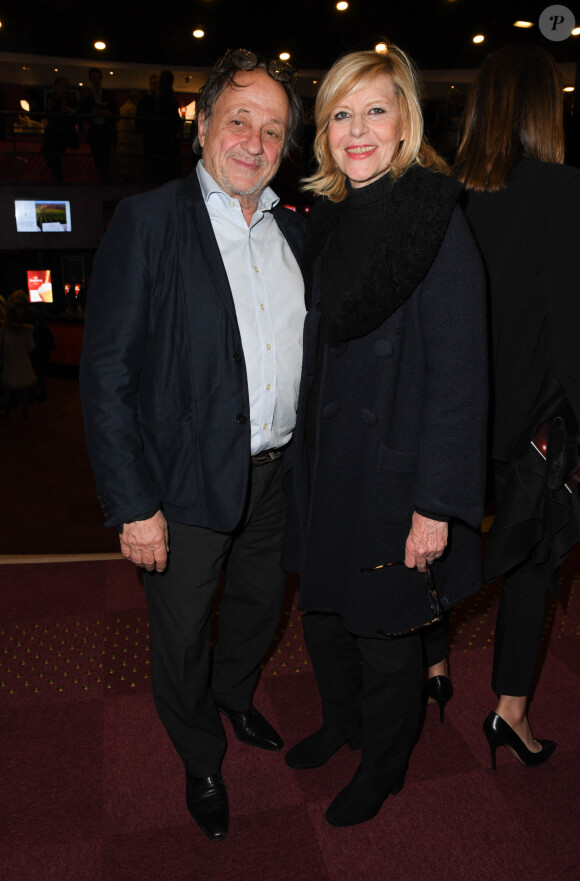 Chantal Ladesou et son mari Michel Ansault - Arrivées et backstage du 14ème Gala de la Fondation pour la recherche sur Alzheimer à l' Olympia à Paris le 18 mars 2019. © Coadic Guirec/Bestimage 