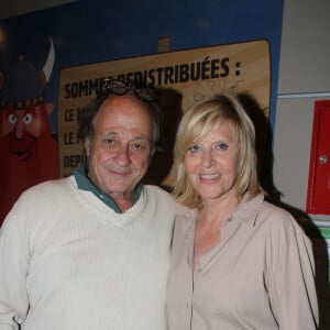 Exclusif - Chantal Ladesou et son mari Michel Ansault au Centre de Congrès Les Atlantes aux Sables-d'Olonne le 27 juillet 2018. © Philippe Baldini/Bestimage