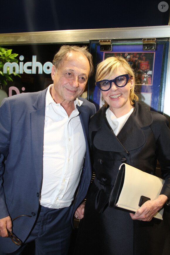 Chantal Ladesou et son mari Michel Ansault - Michou fête ses 85 ans et les 60 ans de son cabaret à Paris le 20 juin 2016. © Philippe Baldini / Bestimage 