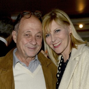 Chantal Ladesou et son mari Michel - Line Renaud et Stromae inaugurent leur double de cire au Musée Grévin à Paris le 12 octobre 2014.