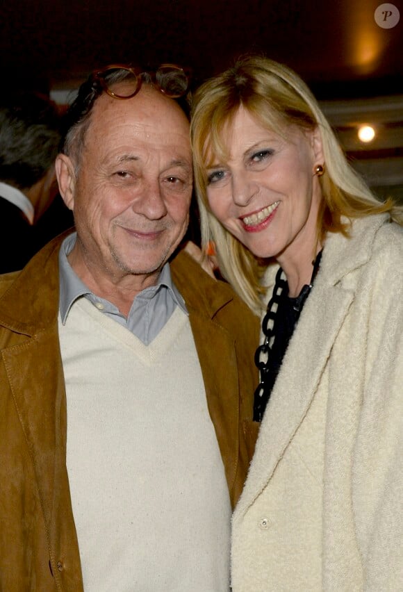 Chantal Ladesou et son mari Michel - Line Renaud et Stromae inaugurent leur double de cire au Musée Grévin à Paris le 12 octobre 2014.