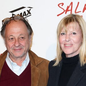 Chantal Ladesou et son mari Michel - Avant-première de 'Salaud on t'aime' à l'UGC Normandie sur les Champs-Elysées à Paris le 31 mars 2014.