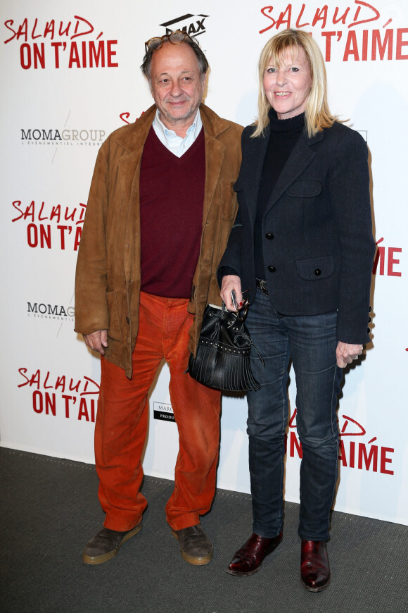 Chantal Ladesou et son mari Michel - Avant-première de 'Salaud on t'aime' à l'UGC Normandie sur les Champs-Elysées à Paris le 31 mars 2014.