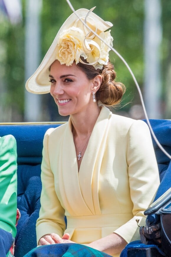 Catherine (Kate) Middleton, duchesse de Cambridge, - La parade Trooping the Colour 2019, célébrant le 93ème anniversaire de la reine Elisabeth II, au palais de Buckingham, Londres, le 8 juin 2019. 