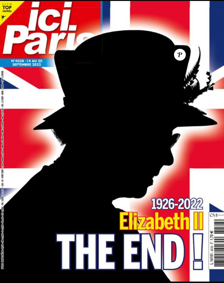 Couverture du magazine "Ici Paris" du 14 septembre 2022