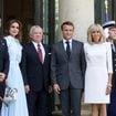Rania de Jordanie : Solaire et rayonnante à l'Elysée au bras d'un invité surprise, Brigitte Macron élégante en blanc