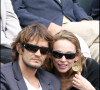 Bixente Lizarazu et Claire Keim en 2009 à Roland-Garros.