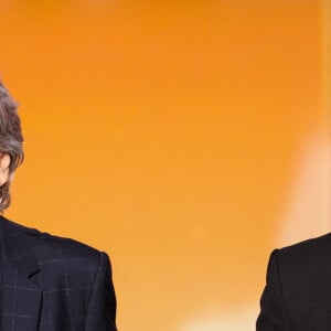 Serge Lama et Nikos Aliagas - Enregistrement de l'émission TV "La Chanson Secrète 3", qui sera diffusée le vendredi 1er novembre à 21h00 sur TF1. Le 25 juin 2019 © Gaffiot-Perusseau / Bestimage 