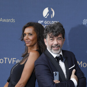 Stéphane Plaza et Karine le Marchand - Cérémonie de clôture du 61ème Festival de Télévision de Monte Carlo le 21 juin 2022. © Denis Guignebourg/Bestimage 