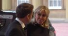 Emmanuel et Brigitte Macron arrivant à Buckingham Palace à Londres pour le dîner organisé par le roi Charles pour les dignitaires internationaux présents pour les obsèques d'Elizabeth II