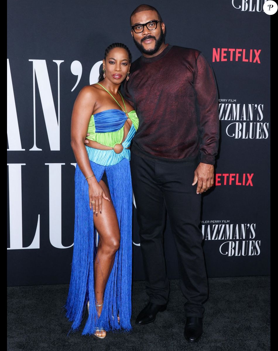 Milauna Jackson, Tyler Perry - Première de "Jazzman's Blues" (Netflix) à Los Angeles, le 16 septembre 2022.