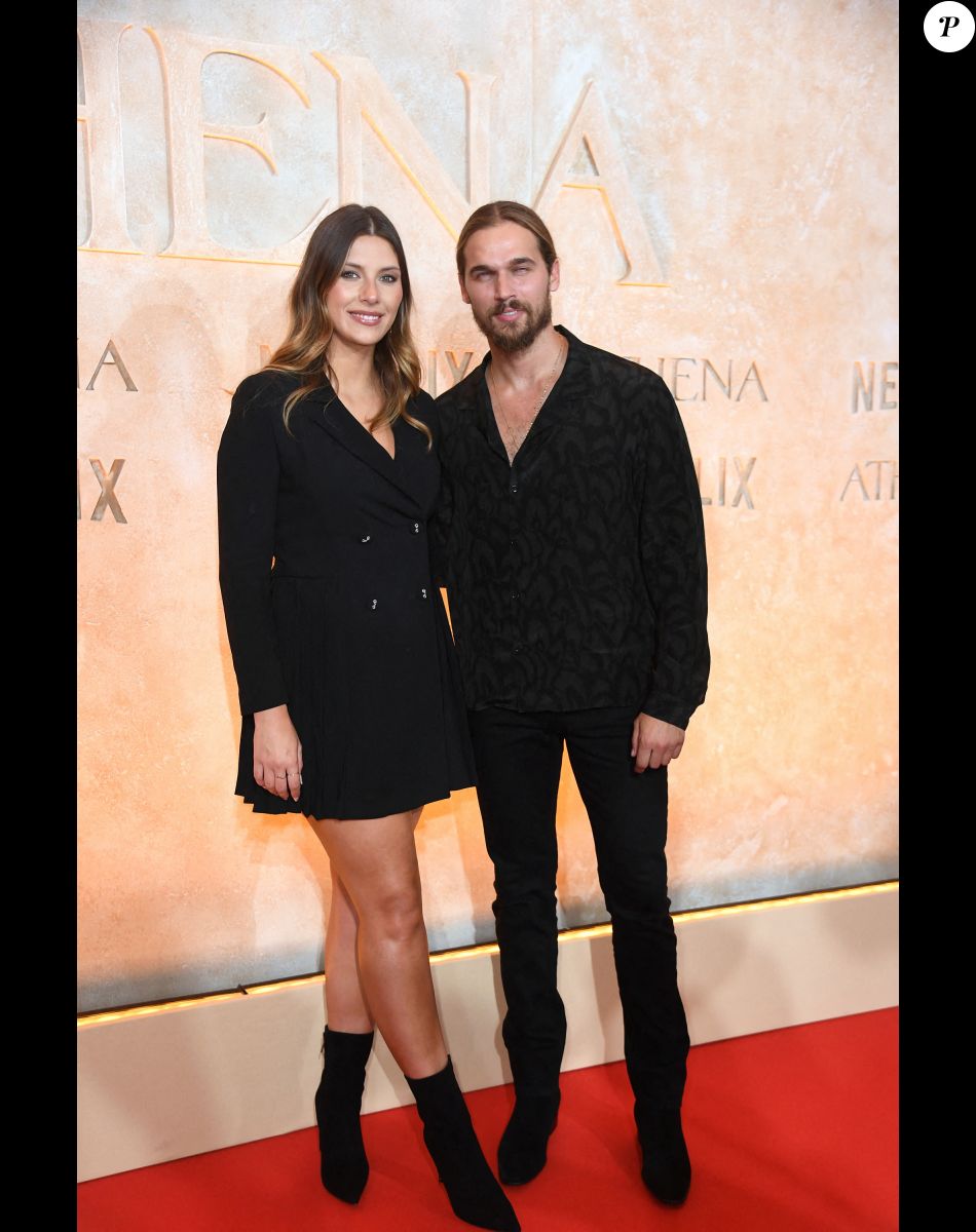 Camille Cerf (Miss France 2015) et son compagnon Théo Fleury - Avant-première du film "Athena" à la salle Pleyel à Paris le 13 septembre 2022 © Giancarlo Gorassini / Bestimage