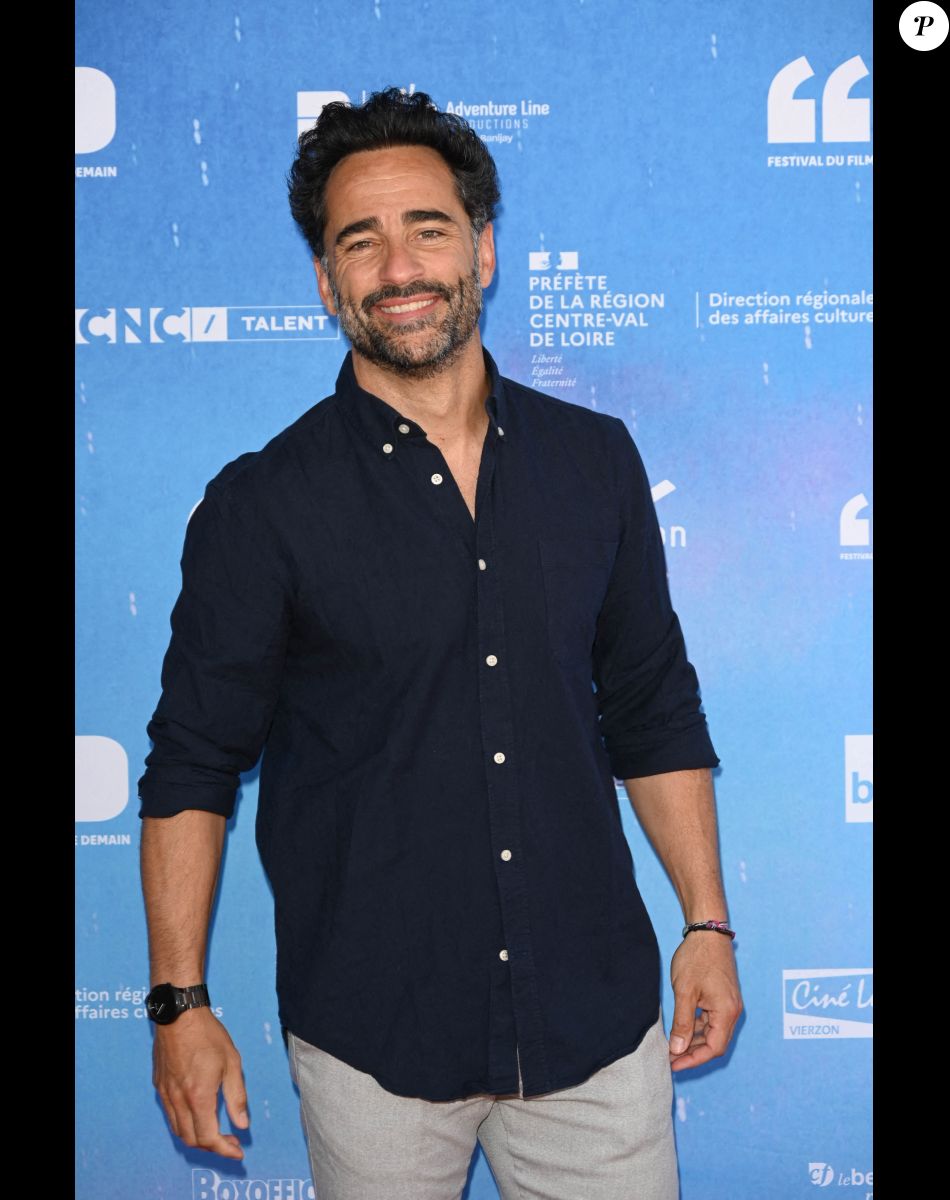 Florent Peyre au photocall de la première édition du Festival du Film de Demain au Ciné Lumière à Vierzon, France, le 4 juin 2022. © Coadic Guirec/Bestimage