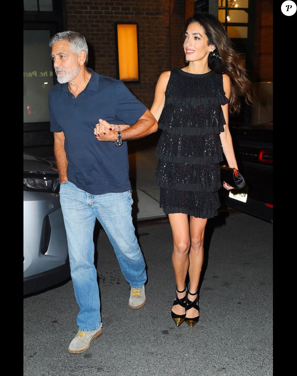 George et Amal Clooney ont dîné au restaurant "Locanda Verde" à New York.