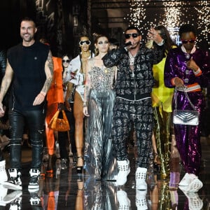 Tommy lee, Paris Jackson, CJ - Défilé de mode Philipp Plein Prêt-à-porter printemps/été 2023 lors de la Fashion Week de Milan le 23 septembre 2022. 