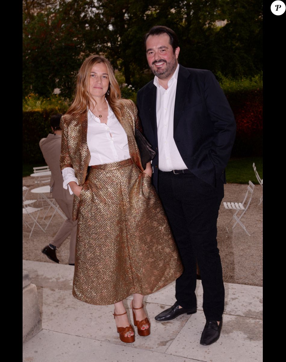 Exclusif - Jean-François Piège et sa femme Elodie - Moma Group fête son 10ème anniversaire à l'hôtel Salomon de Rothschild à Paris le 5 septembre 2022. © Rachid Bellak/Bestimage